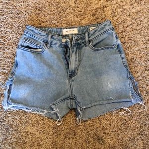 Pacsun Jean Shorts (added slits)